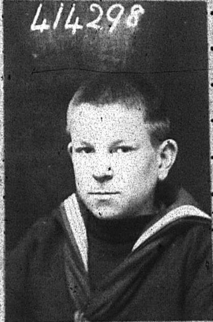 Photo of William Horsman as a Navy deckboy
