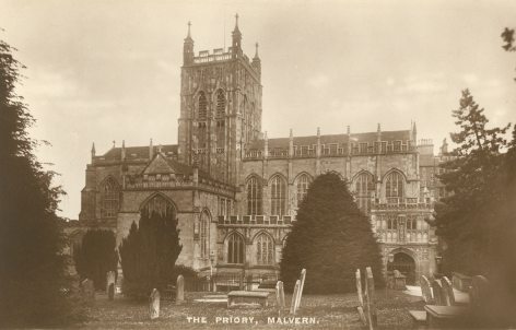 Old post card of St Mary Michael Malvern